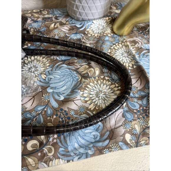 Brahmin Black And Brown Large Shoulder Tote Bag Carry All Travel - Picture 10 of 16